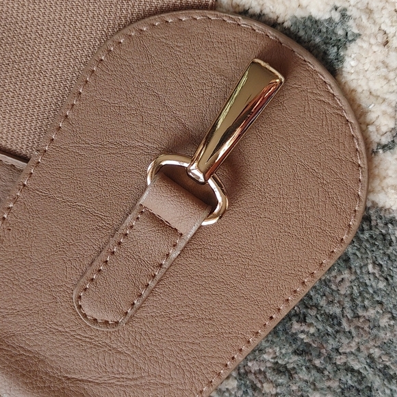 Faux Leather Braided Stretch Belt Women's Small Medium - Picture 10 of 16